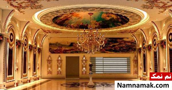 گچبری سقف پذیرایی 
