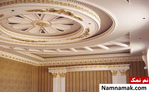 گچبری سقف پذیرایی 
