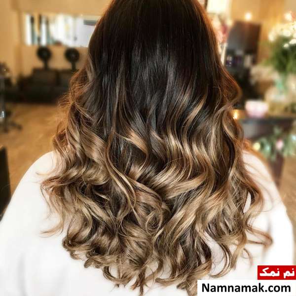 رنگ مو هایلایت تیره و روشن