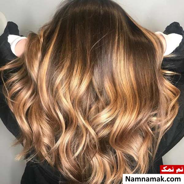 رنگ مو هایلایت تیره و روشن