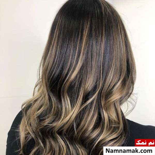 رنگ مو هایلایت تیره و روشن