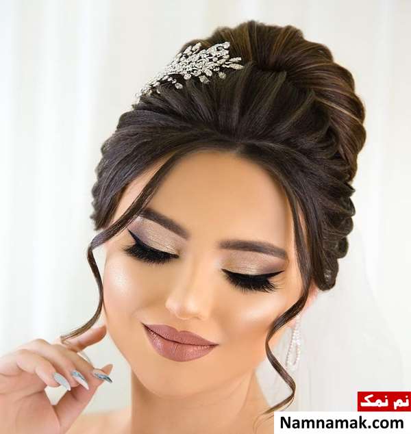 مدل موی مشکی عروس