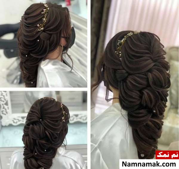 مدل موی مشکی عروس