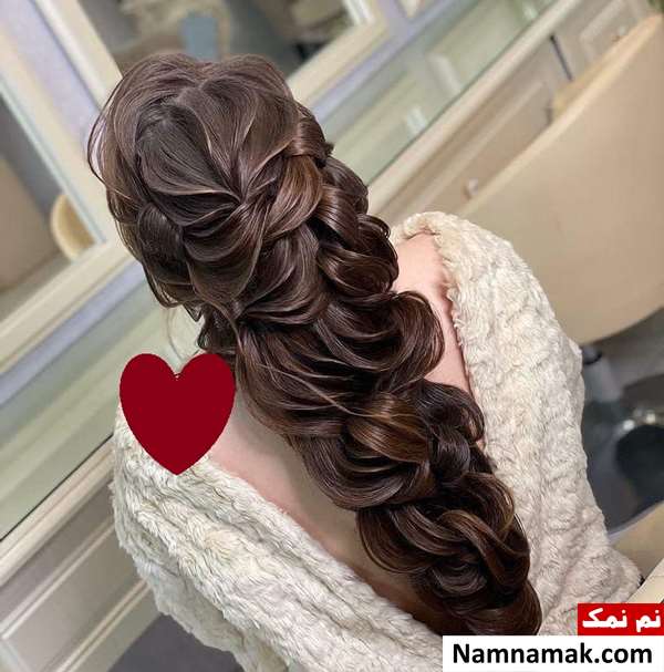 مدل موی مشکی عروس