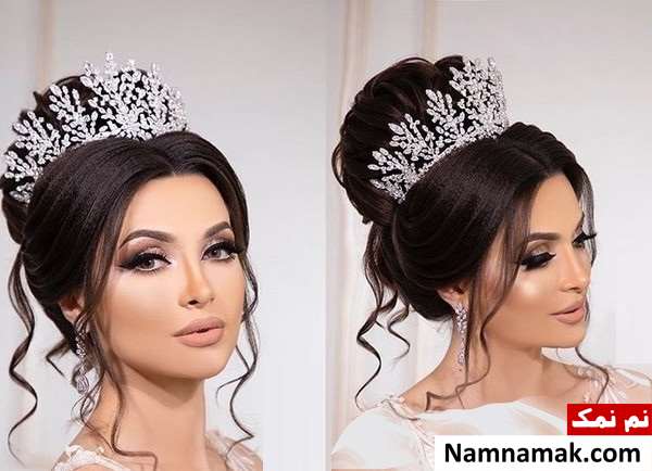 مدل موی مشکی عروس