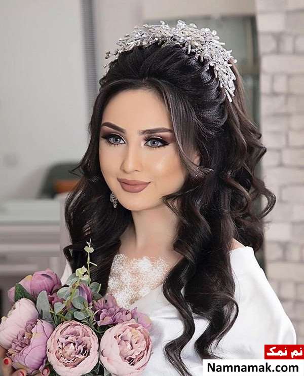 مدل موی مشکی عروس