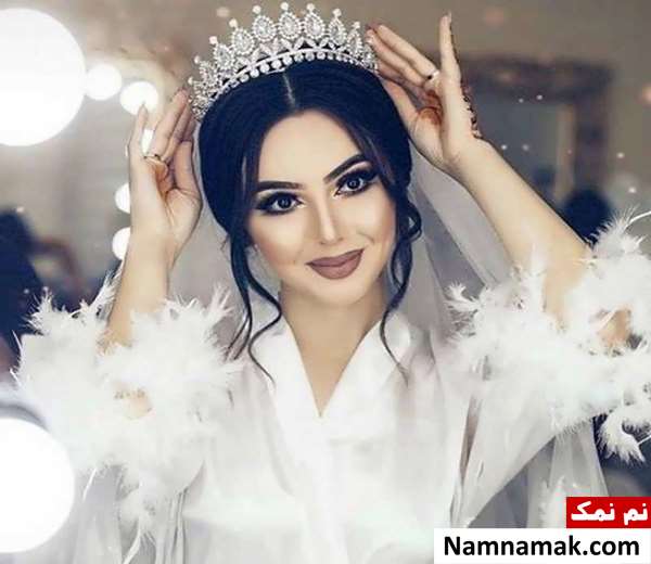 مدل موی مشکی عروس
