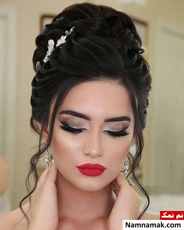 مدل موی مشکی عروس