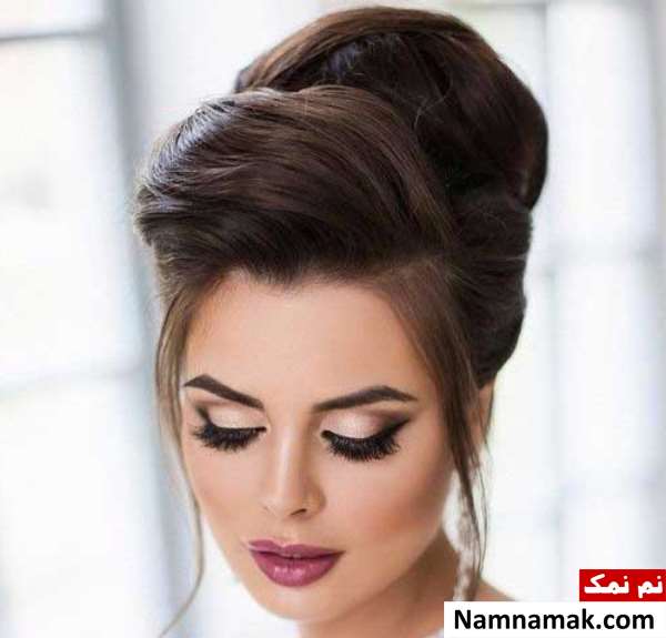 مدل موی مشکی عروس