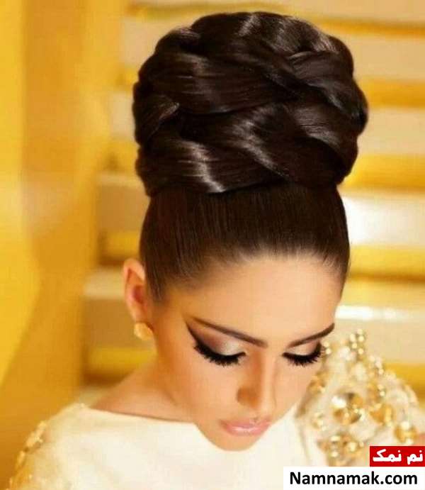 مدل موی مشکی عروس