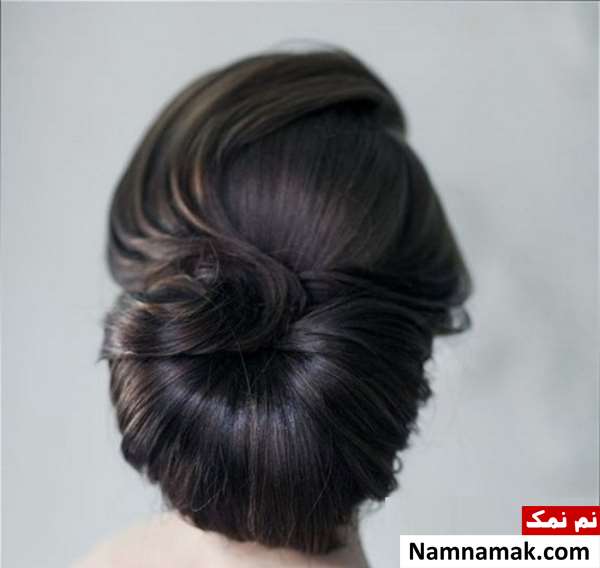 مدل موی مشکی عروس
