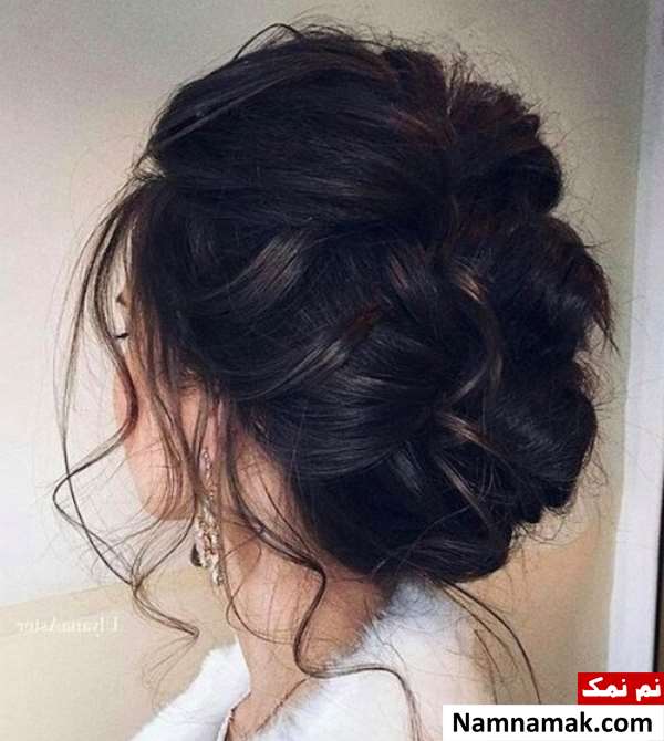 مدل موی مشکی عروس