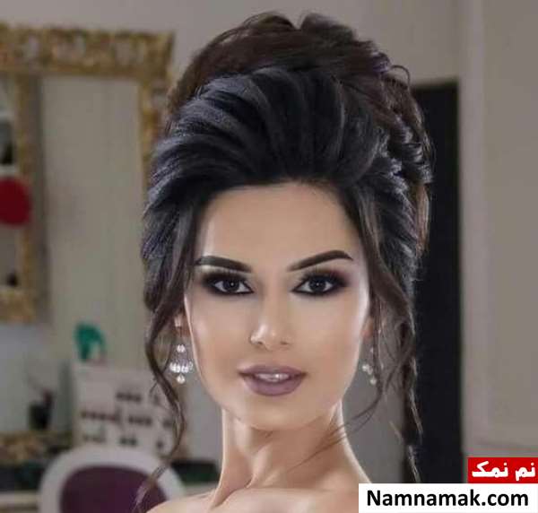 مدل موی مشکی عروس