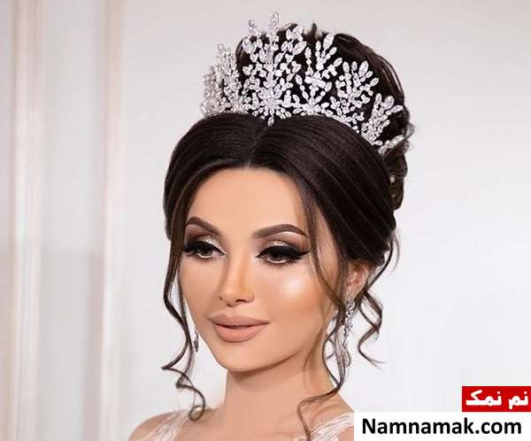 مدل موی مشکی عروس