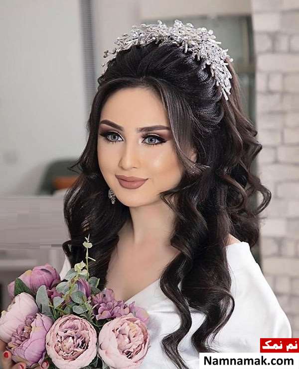 مدل موی مشکی عروس