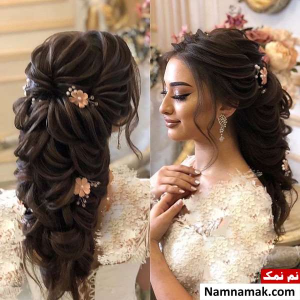 مدل موی مشکی عروس