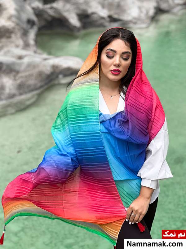 چه رنگ شالی به موی مشکی میاد؟