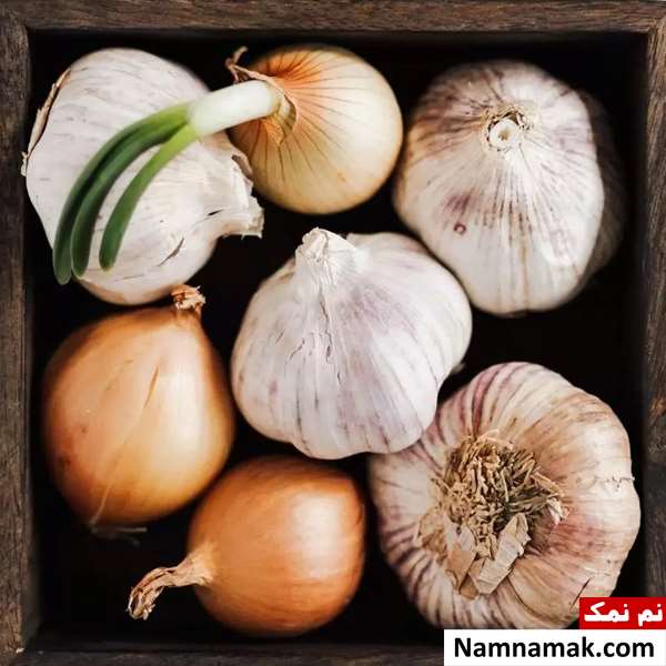 مضرات و عوارض مصرف سیر و پیاز با هم مضرات و عوارض مصرف سیر و پیاز با هم