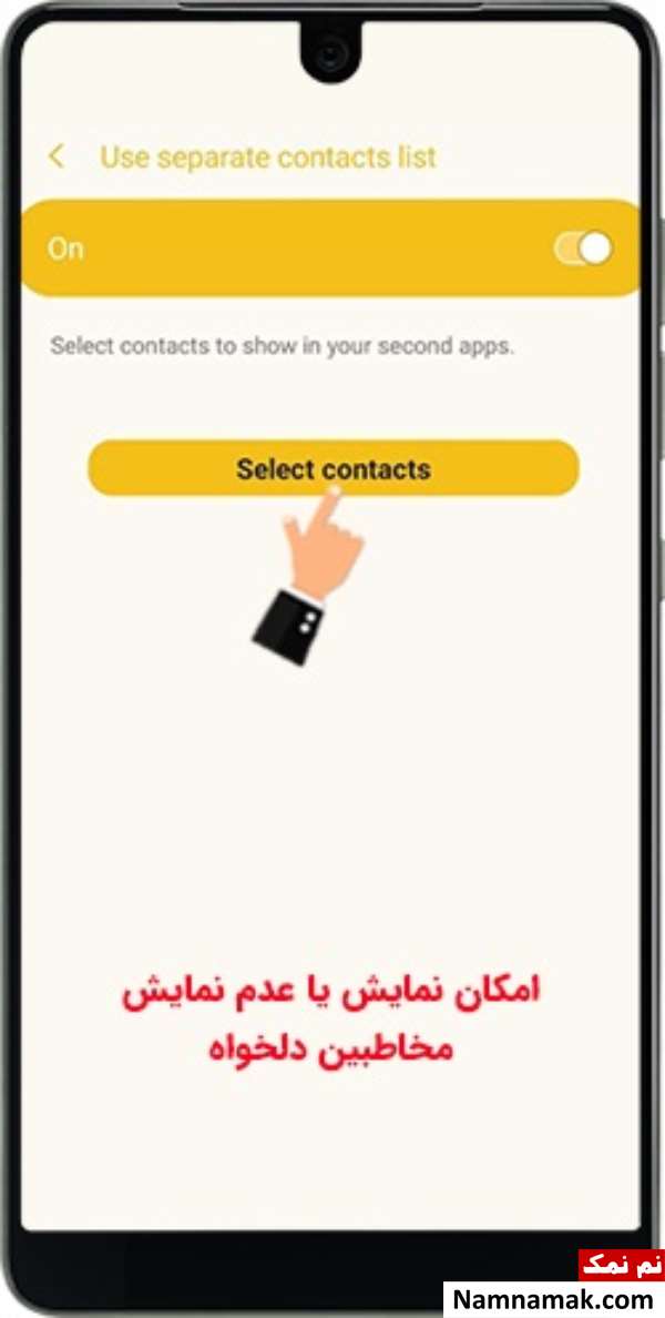 عدم نمایش نام مخاطبین در واتساپ و واتساپ دوم
