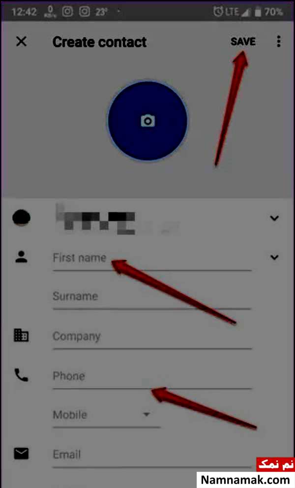 آموزش انتقال و افزودن مخاطب به واتساپ دوم