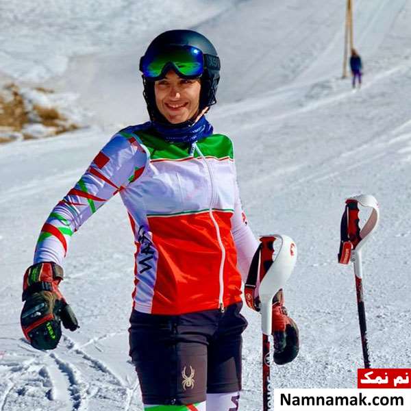 عاطفه احمدی اسکی باز زن