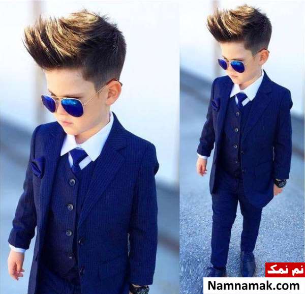 تیپ کت و شلوار پسر بچه
