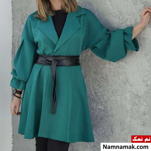 مانتو کرپ ساده مشکی