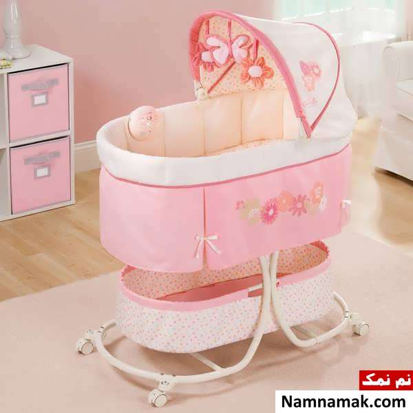 طرح کالسکه تخت خواب نوزاد