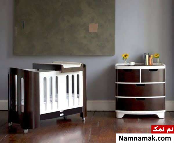 طراحی لاکچری تخت خواب نوزاد