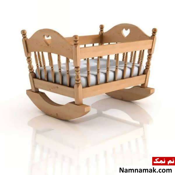 طراحی تخت خواب نوزاد با مدل گهواره ای