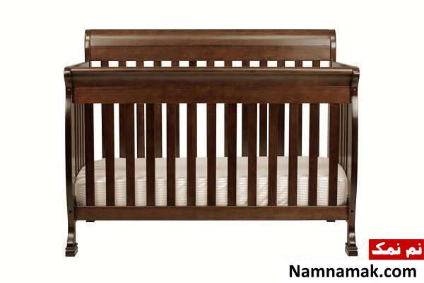 طرح چوبی تخت خواب نوزاد