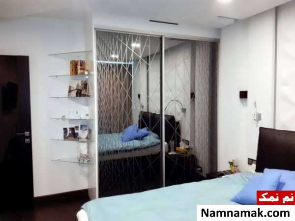مدل های کمد دیواری اتاق خواب ، هال و پذیرایی طراحی کمد دیواری با آینه
