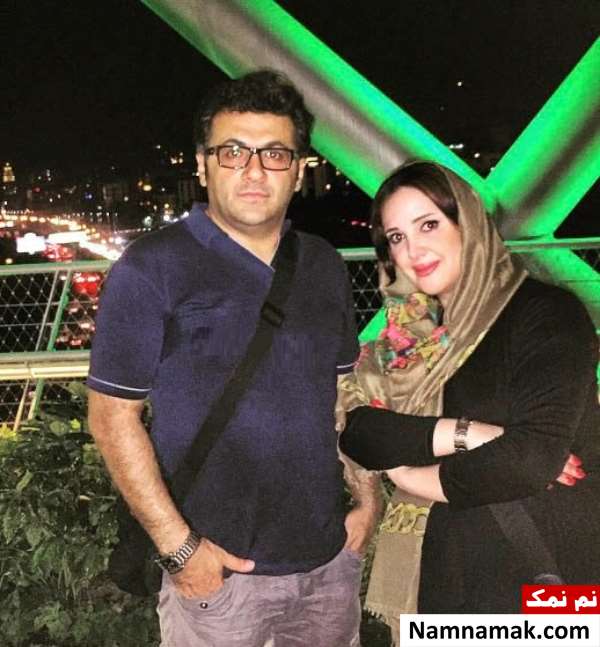 شهرام عبدلی در کنار همسرش سالومه شاهرخی