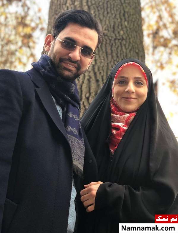 عکس آذری جهرمی و همسرش + خانواده با بیوگرافی کامل