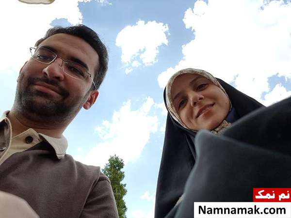 محمدجواد آذری جهرمی و همسرش