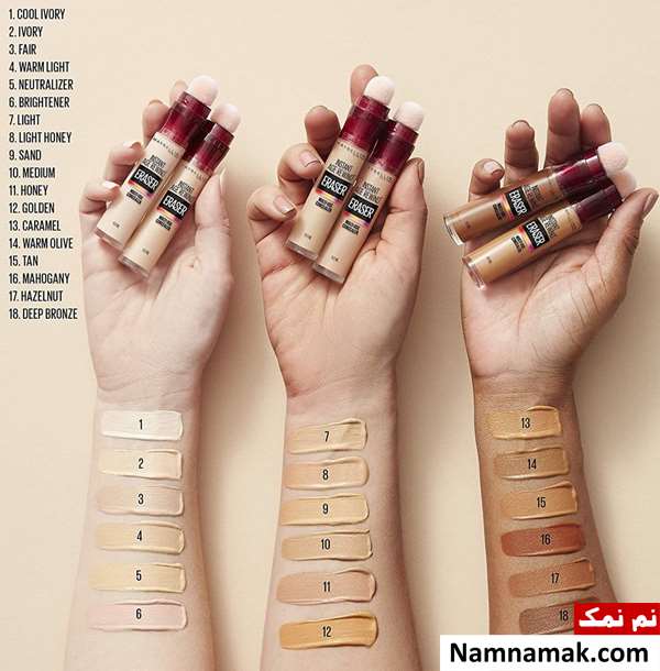 از چه رنگ کانسیلر استفاده کنیم؟