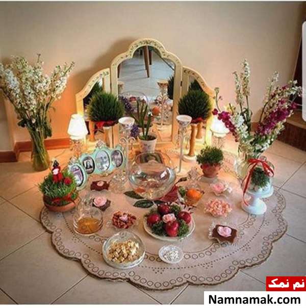 تزیین و چیدمان مدرن سفره هفت سین