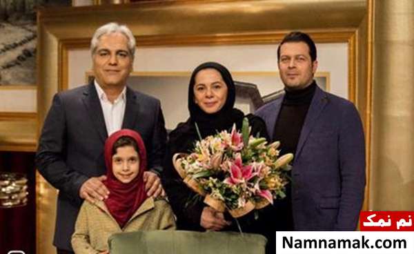 پژمان بازغی و همسرش مستانه مهاجر در برنامه دورهمی