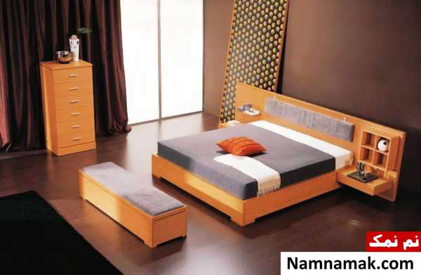 اتاق خواب چوبی و زیبا