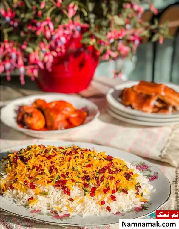 فوت و فن زرشک پلو با مرغ
