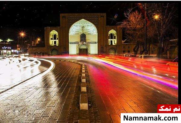 سردر عالی قاپو و خیابان سپه