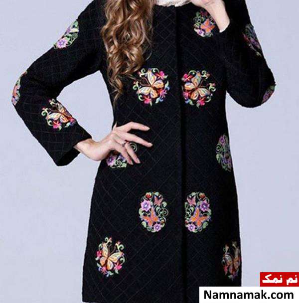 مانتوهای گلدوزی،گلدوزی روی مانتو