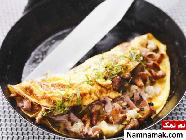 طرز تهیه املت قارچ و پنیر
