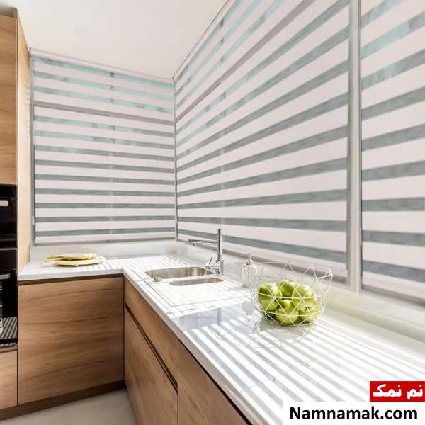 مدل پردهای جدید آشپزخانه زبرا