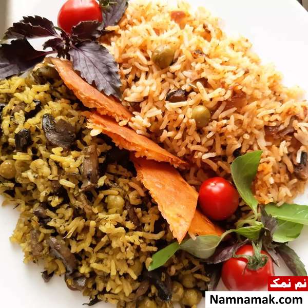 طرز تهیه پلو قارچ با گوشت