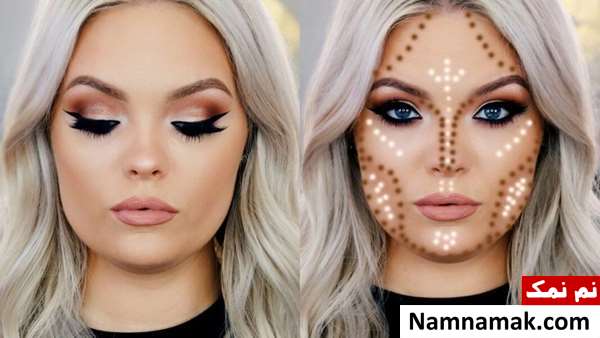 آموزش گریم و کانتور صورت