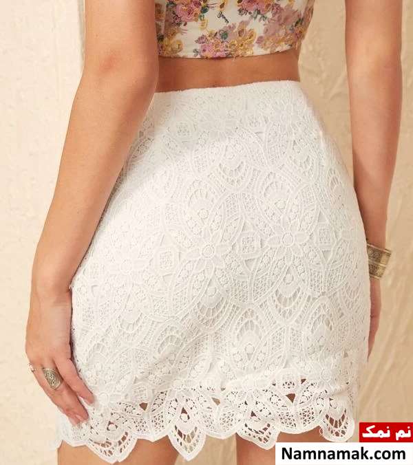 مدل لباس مجلسی گیپور کوتاه