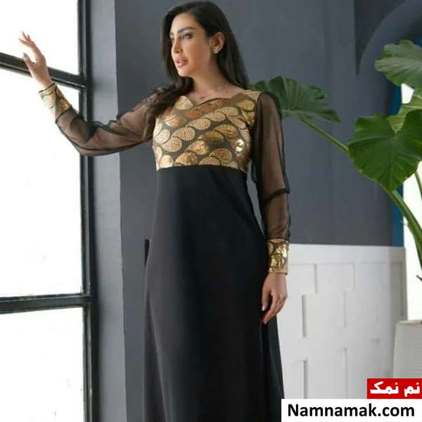 مدل لباس مجلسی آستین دار بلند و پوشیده زنانه و دخترانه