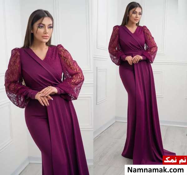 مدل لباس مجلسی آستین دار بلند و پوشیده زنانه و دخترانه