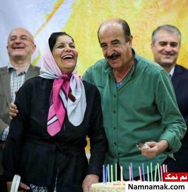 منوچهر آذری و همسرش